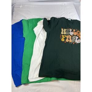 Mixed Brand Graphic T-Shirts Lot of 4 Fall Halloween Theme Adult Large L